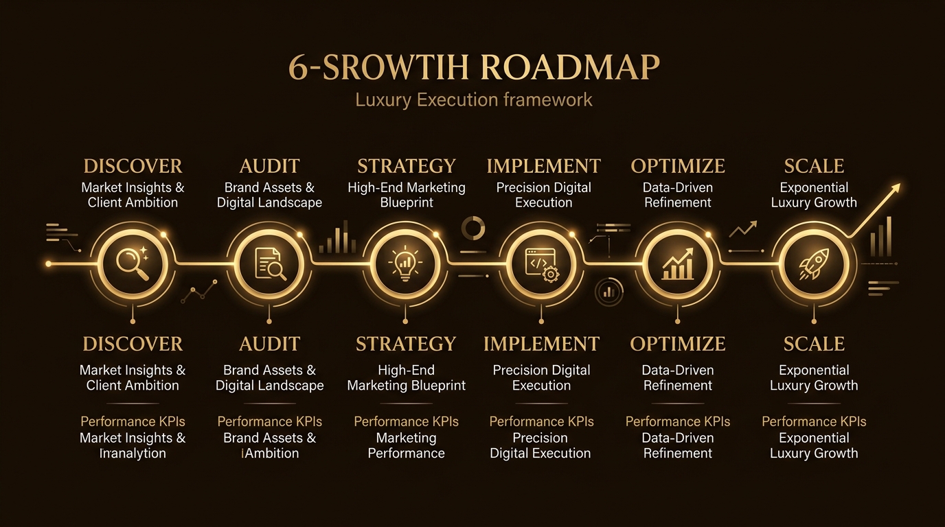 AI ART HUB 6-stage digital growth methodology blueprint